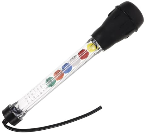 ROMISBABA Tester Idrometro Elettrolitico in Plastica per Batteria Auto, Misuratore di Densità Portatile Ventosa per Rilevazione Rapida, Strumento Diagnostico per Controllo Batteria