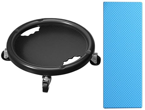 Rodillo para abdominales Caster – Rueda de ejercicio central con rodillera, rodillo abdominal-giratorio de 360° para gimnasio en casa, equipo de fitness para-abdominales, fuerza central-abdominales,