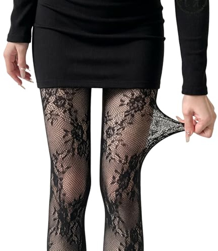VLYX Collants pour femme, transparents, taille haute — Idéaux pour robes, jupes et soirées