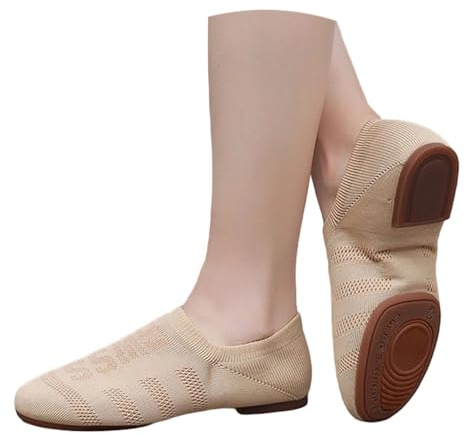 Chaussures Plates Femme Danse Ballet Jazz Latin Moderne Contemporain Semelle Cuir antidérapante Confortable légère