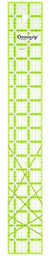 Omnigrip RN2518 Non-Slip Quilter's Ruler, 2-1/2 x 18-Inch