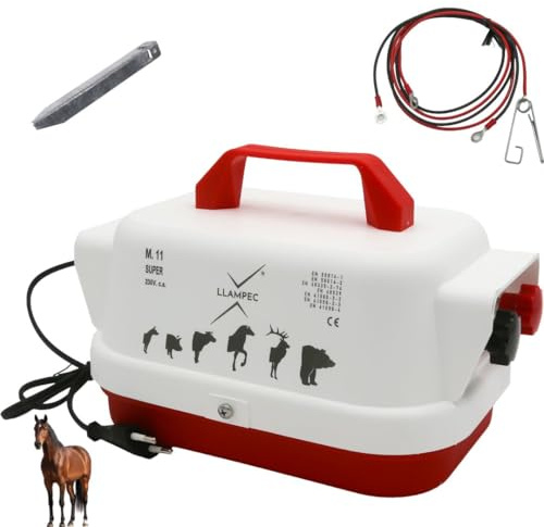 Pastor Eléctrico Llampec 11 Super con Conexión a Red 230V – 4,6 J - 10.000 V - 60 km de Alcance – Cerca eléctrica Para Ganado, Caballos, Ovejas y Cerdos – Fabricado en España