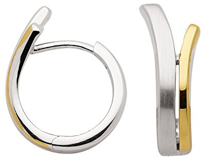 Creolen Bicolor aus 925 Sterling Silber