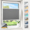 Magiea Plissee ohne Bohren verdunkelung, Thermo Plisseerollo Klemmfix, Grau 90x110cm(BxH), Verdunklungsplissee 100% lichtundurchlässig, Faltrollo für Fenster, Sichtschutz Sonnenschutz