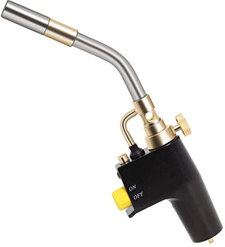 TS8000 Propane Torch Head by Wadoy, High Intensity Trigger-Start Soldering Torch Compatible with MAPP/Propane for Soldering, Brazing, Welding, Searing Steak, Map Gas Propane Torch Head