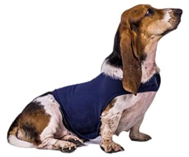 Hunde-Dekompressions-Beruhigungsweste gegen Angstzustände, Sport, Donner-Shirt, Haustierkleidung, weicher Stoff lindert Angst und Aufregung, Blau, XL
