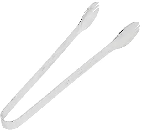 Pinzas de Cocina, Pinzas de Hielo de Grado Alimenticio de Acero Inoxidable 304 para Cubitos de Hielo en el Hogar, Fáciles de Sostener (Espejo)