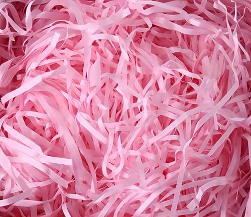 HXJDAM Material de Relleno para Regalo - 150 g de Papel Triturado para Cajas y Paquetes - Decoración de Festival (Rosa)
