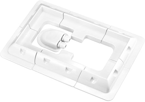 QWORK® Solarpanel Montagehalterungen, Bohrfreie Solarplatten Halterung, für Wohnmobile, Wohnmobile, Dächer, Weiß, 7PC