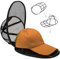 ZDDGNN Cap Wascher für Waschmaschine, Basecap Waschgestell, Klappbarer Hutablagen, Cap Halter für Geschirrspüler 1 Stück (Schwarz)