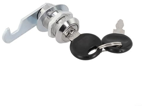 Schubladen-Schließsystem mit zwei Schlüsseln, perfekt für Holz-, Metall- und Glasanwendungen (25 mm)