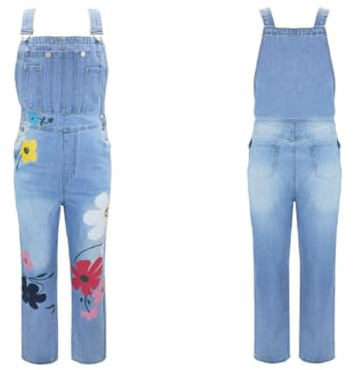 Demeuble Salopette femme jeans - à imprimé floral Taille 3XL