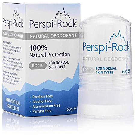 Perspi-Guard 100% Natural Aluminium Free Deodorant - Vegan Friendly Deodorant Stick Made from Naturally-Occurring Asian Tawas Crystals for Sweat Protection & Neutralising Odour-Causing Bacteria - 60g