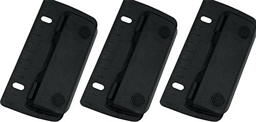 Wedo® Taschenlocher/mobiler 2fach-Locher aus Kunststoff mit 12-cm-Skala (3 Locher, Schwarz)