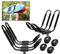 SCS Direct Kayak Roof Rack Sets - Two Kayak Racks for Cars and SUVs - Universal Fit Carriers Mount on Crossbars for Easy Travel with Kayaks Canoes and Surfboards by PaddleSports+
