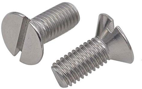 10 / 50pc M1.6 M2 M2.5 M3 M4 M5 M6 304 Acero inoxidable A2-70 GB68 Tornillo de tornillo de cabeza plana avellanada con rosca métrica plana, 8 mm, M2.5 50 piezas