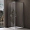 doporro Eck-Duschkabine 80x80x195cm Eckdusche mit Hebe- und Senkmechanismus ESG-Sicherheitsglas Klarglas inkl. beidseitiger Easy-Clean-Beschichtung Ravenna36-Plus