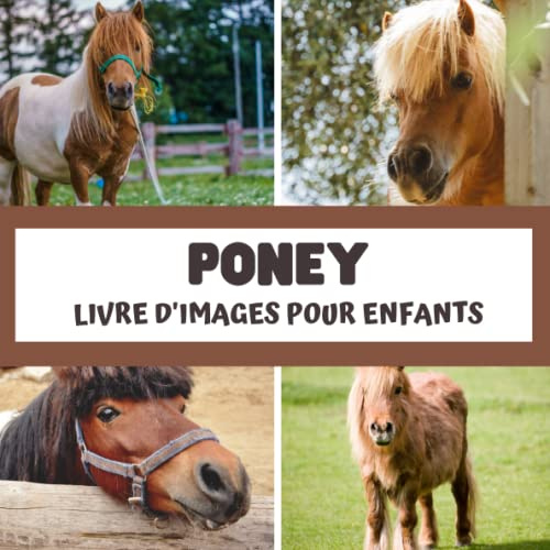 Livre d'images pour enfants - Poney: Découvrir les poney en image - Enfants de 2 à 5 ans