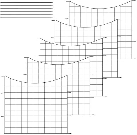 WOLTU Clôture de Jardin, Clôture Décorative, 5 Panneaux Métalliques à Connecter avec Piquet de Terre, en Grille, 64x70 cm, en Forme Arc, Noir