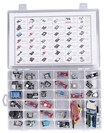 45Pcs Detection Es Set, Sensor E Clock Board Temp 240mAh Single Computers E Ic Component Kit for
