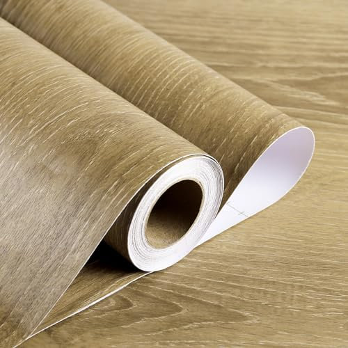 Stickyart Carta Adesiva per Mobili Legno Marrone 30cmX400cm Pellicola Adesiva per Mobili Legno Boiserie Adesiva per Pareti Rivestimento Parete Moderna Foglio Adesivo Cucina Armadi Impermeabile