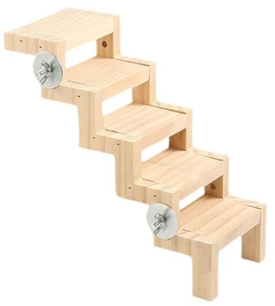 Gcljlmy Bird Cage Climbing Ladder, Pet Parrot Play Stand, Portable Bird Playground, Parrot Ladder Toy for Cockatoos, Finches, Budgies, Macaws (18 x 9.3 x 5.3 cm)