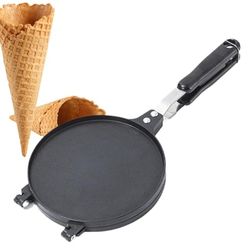 Fnaekier Waffle Cone Maker | Nonstick Waffle Iron Egg Roll Maker Machine - Baker Mold Kitchen Gadgets for Home Party Commercial Chips Dessert Pastry Sandwich Pancake Breakfast