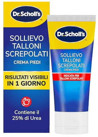Dr. Scholl's Cream Screpolati Active Repair K+, 25% urea, fotkräm med keratin, intensiv hydrering, snabb absorption, långvarig effekt, daglig användning, 60 ml