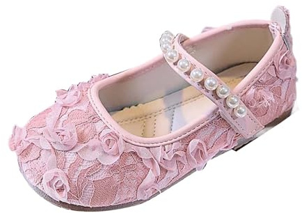 Scarpe da Battesimo neonata per Principessa Bowknot con Suola Morbida Antiscivolo Ballerine Bambina