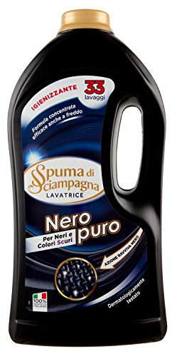 Spuma Bionda von ciampagna – NEROFIBRA, Spezialwaschmittel für Waschmaschine für schwarze und dunkle – 2100 ML