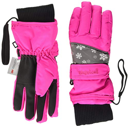 Playshoes Finger Gloves Snowflakes, Guantes Unisex Niños, Rosa (Pink), 3