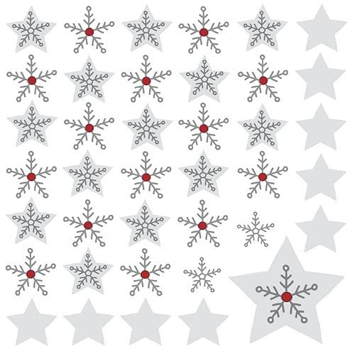20 Servietten Silberne Sterne | Winter | Weihnachten | Tischdeko 33x33cm