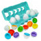 The Magic Toy Shop 12-Piece Sorting & Matching Egg Toy – Educational Shape & Colour Game, Fine Motor Skills, Safe for Toddlers 12 Months & Up - Great Gift for Easter, Birthdays & Christmas