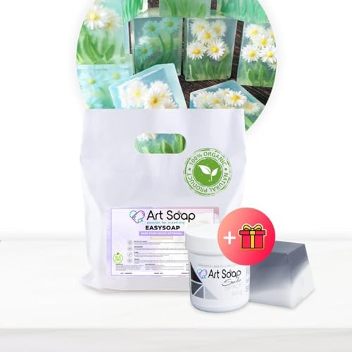 Resin Pro ArtSoap AloeSoap - Base pour savons artisanaux à l'aloe Vera 1 kg avec Colorant au Space en Cadeau, Bases pour Une création de Savon Facile, sûre et Polyvalente, Base de Savon