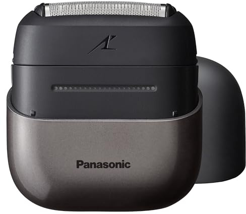 Panasonic Swipe Right Travel Shaver for Men, Portable Electric Razor with USB-C Charging, 3-Blade Cutting System and Beard Sensor Technology, Wet/Dry Use - ES-CM3A-K