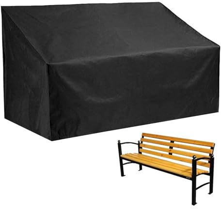 LearnLyrics Housse de banc de jardin, résistante à la déchirure, housse de siège d'extérieur, protection de banc, protection de meubles pour banc de jardin, canapés et autres meubles