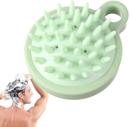 Cepillo de champú masajeador de cuero cabelludo – Cepillo de cuero cabelludo para lavar el cabello | Masajeador de silicona para el cuidado y el crecimiento del cabello | para relajación de la cabeza