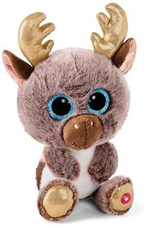 NICI Glubschis Chocolate Mousse Renna di Peluche, tenero Pupazzo per Coccole e Giochi, per Bambini e Adulti, 15 cm, Marrone – 62289