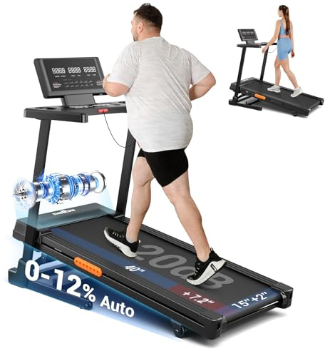 THERUN Treadmill with Incline, Incline Treadmill for Running and Walking, Walking Pad with Incline