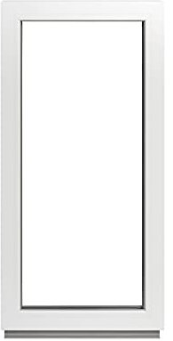 Finestra in plastica per finestre in vetro fisso, larghezza 40 x 115 cm, colore bianco, finestra con doppi vetri, per casette da giardino, garage, finestre in plastica di alta qualità, larghezza 400 x