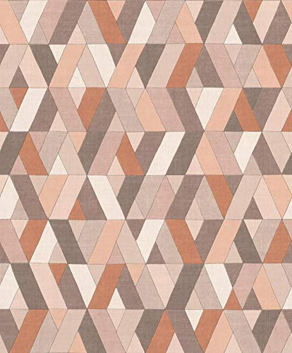 Rasch Tapeten Vliestapete (Grafisch) Rot 10,05 m x 0,53 m BARBARA Home Collection II 536737
