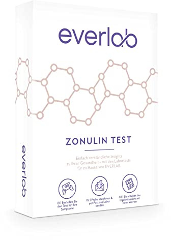 EVERLAB Zonulintest – Undersökning för Leaky Bra syndrom | Stoltest av genomtränglig tarm | Självtest för hemmet