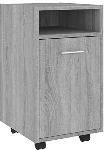 vidaXL Armoire appoint à Roues Sonoma Gris 33x38x60 cm