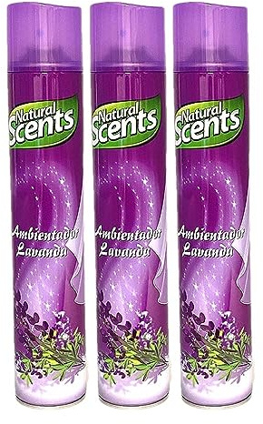PLUS HOME NATURAL SCENTS AMBIENTADOR SPRAY 750ML LAVANDA.PACK DE 3 BOTELLAS