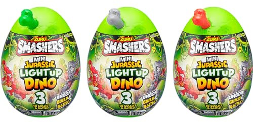 ZURU leksaksfigur Smashers – Jurassic Light Up Dino ägg miniserie 1