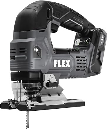 FLEX 24V Brushless Cordless Orbital Variable Speed D-Handle Jig Saw Tool Only, Battery and Charger Not Included - FX2231-Z
