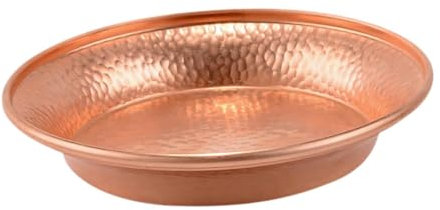 JISADER Cuenco de de Agua Budista Tibetano, Bandeja de adoración, Adorno de Feng Shui, decoración de inciensos para Quemar, Cuenco Decorativo de Cobre, Grande