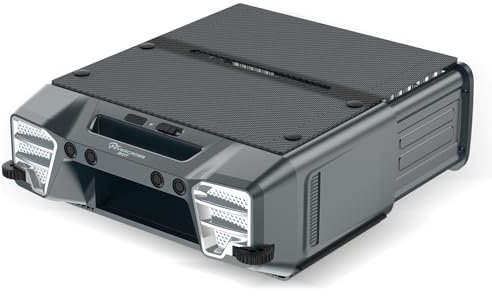 EVERCROSS BOT Y80 Solare Power Robot Skimmer Piscina, Robot Piscina per la Pulizia della Superficie dell'Acqua, Fino a 12 Ore, Navigazione Intelligente, Parcheggio Automatico, Telecomando