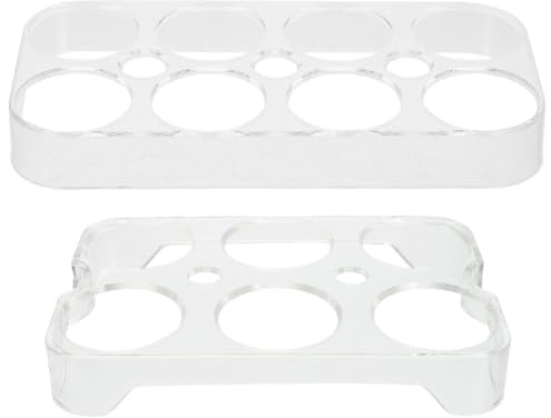 PRETYZOOM Organizador De Huevos Para Refrigerador Bandeja De Almacenamiento Compacta De Plástico Soporte Para Huevera Multifuncional Para Cocina Y Nevera