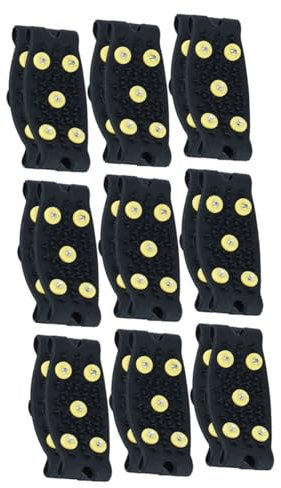 3 Series Crampones Antideslizantes para Calzado Tacos De Hielo para Botas Clavos De Agarre para Zapatos Clavos para Botas Agarres para Raquetas De Nieve Pinzas para 3 Pares*3